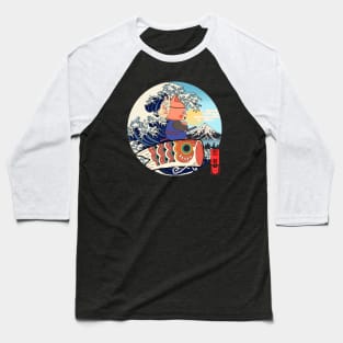 Ninja Cat Riding A Koinobori Baseball T-Shirt